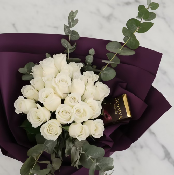 Godiva朱古力玫瑰花束  flo.12（歐洲明信片免費贈送 💌）