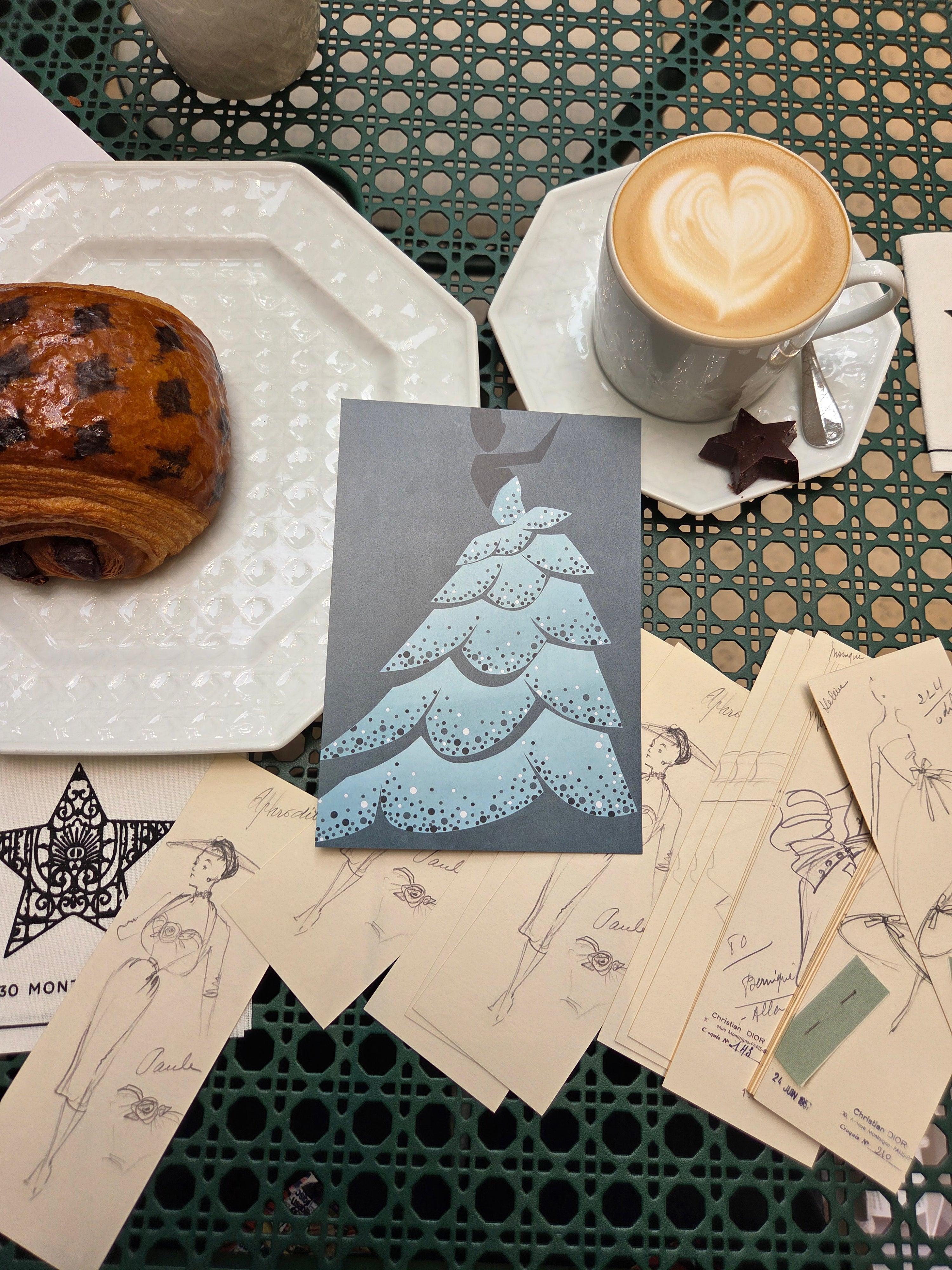 法國巴黎 Christine Dior postcard