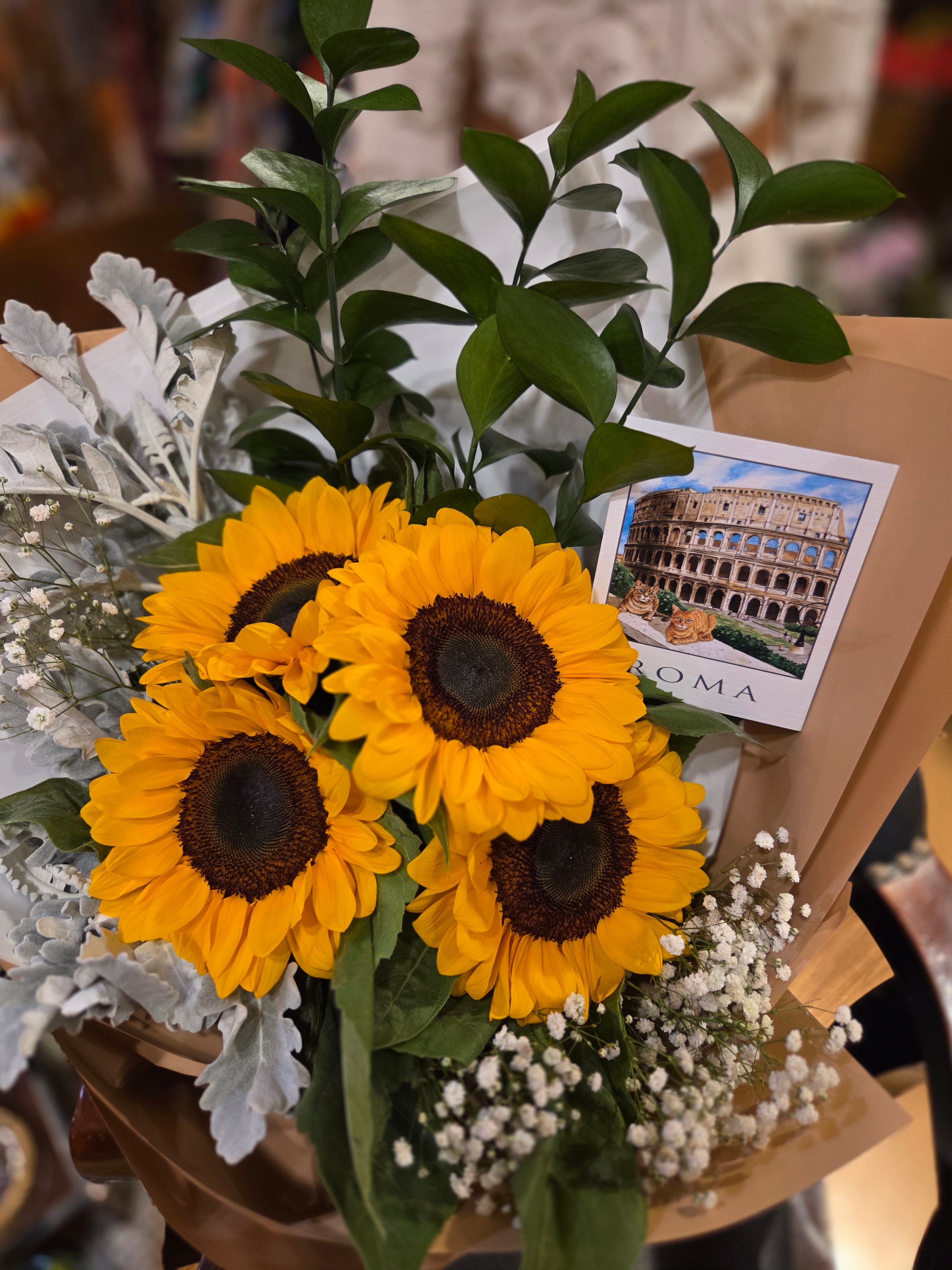 光輝向日葵花束 flo.36