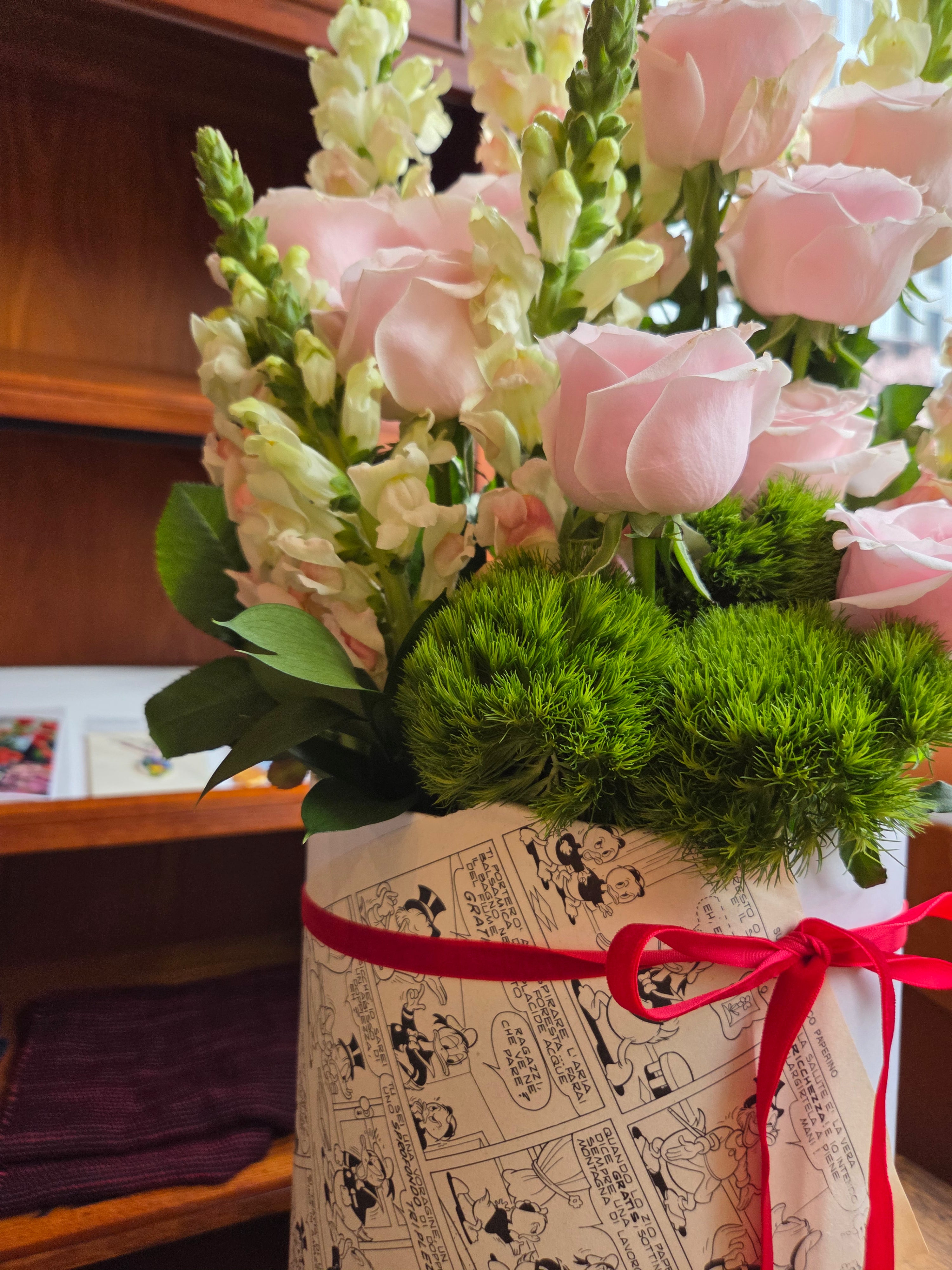 浪漫粉紅玫瑰花盒 box.18