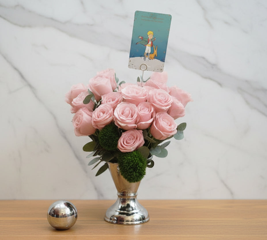 迪士尼限量英國史迪仔藍色心形玫瑰花瓶 flo.5（歐洲明信片免費贈送 💌）