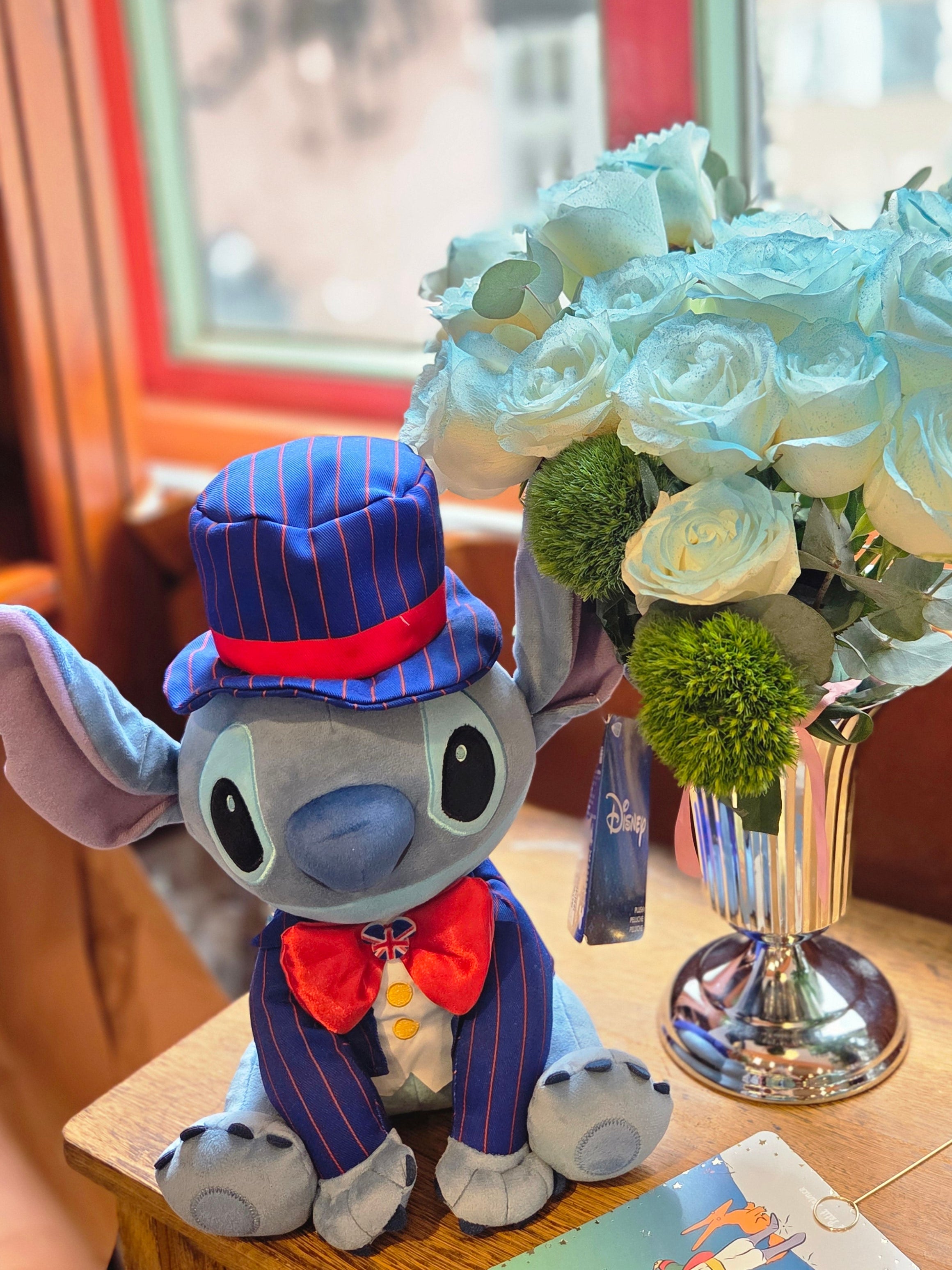 碎冰粉藍色心形玫瑰花瓶 vase.7（歐洲明信片免費贈送 💌）