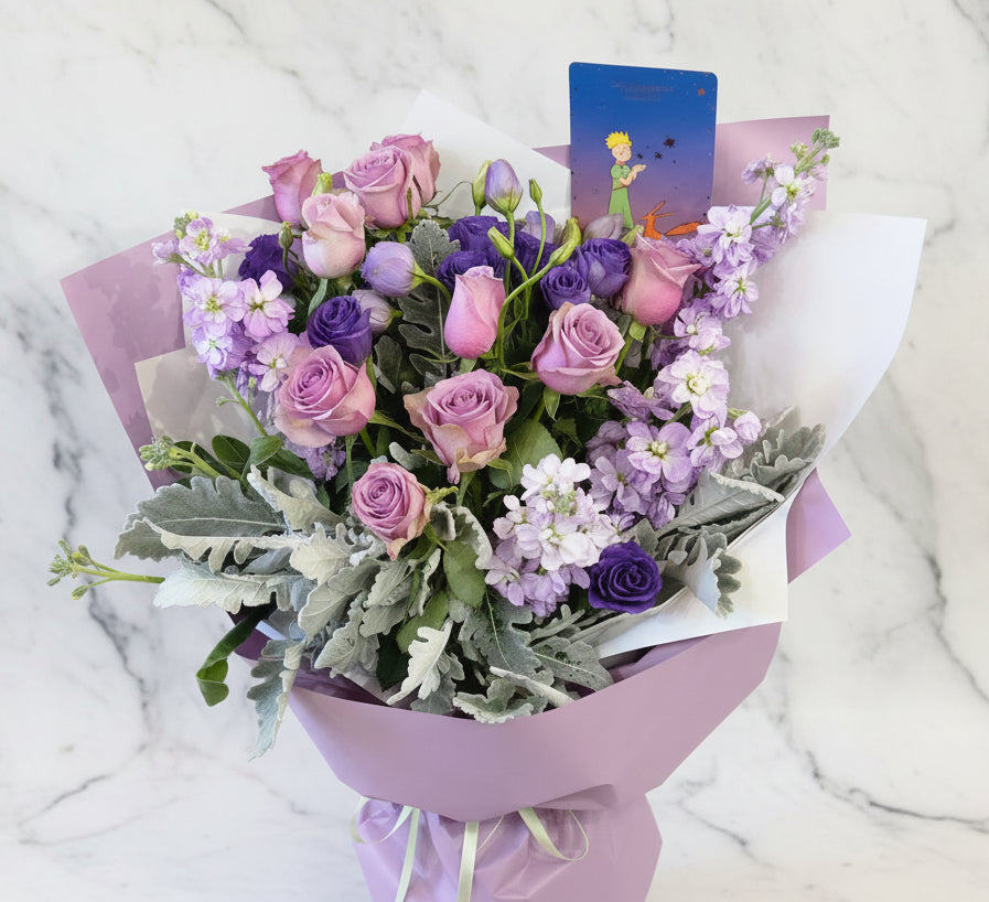 經典浪漫花束 flo.5（歐洲明信片免費贈送 💌）