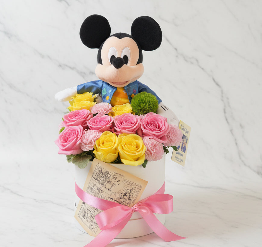 美國米奇玫瑰花盒 box.70（歐洲明信片免費贈送 💌）