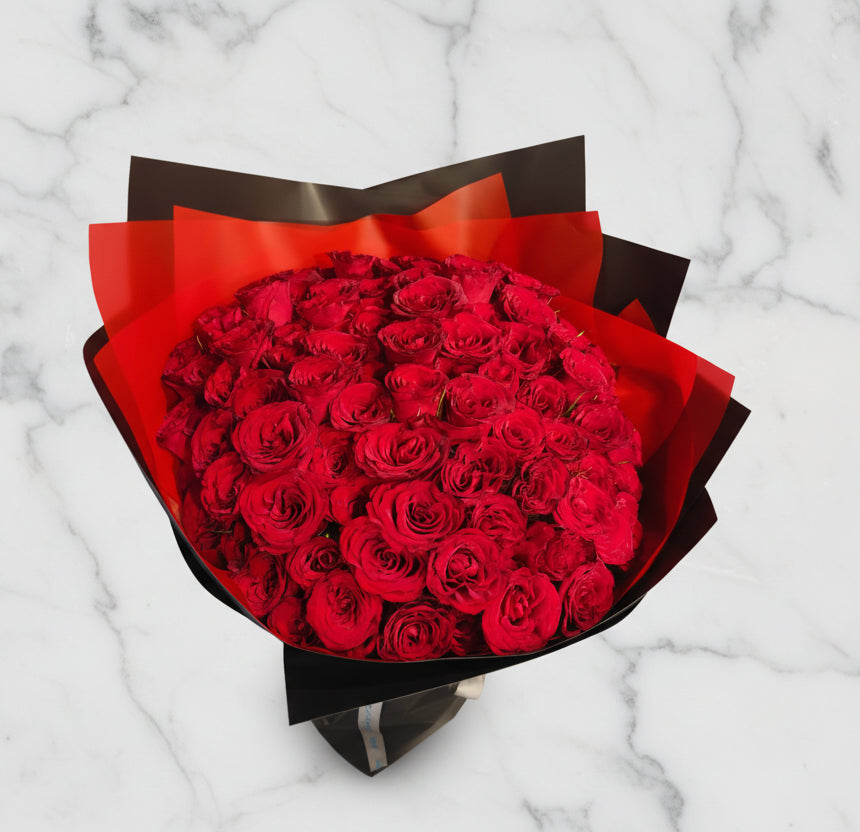 經典99支紅玫瑰 flo.18（歐洲明信片免費贈送 💌）