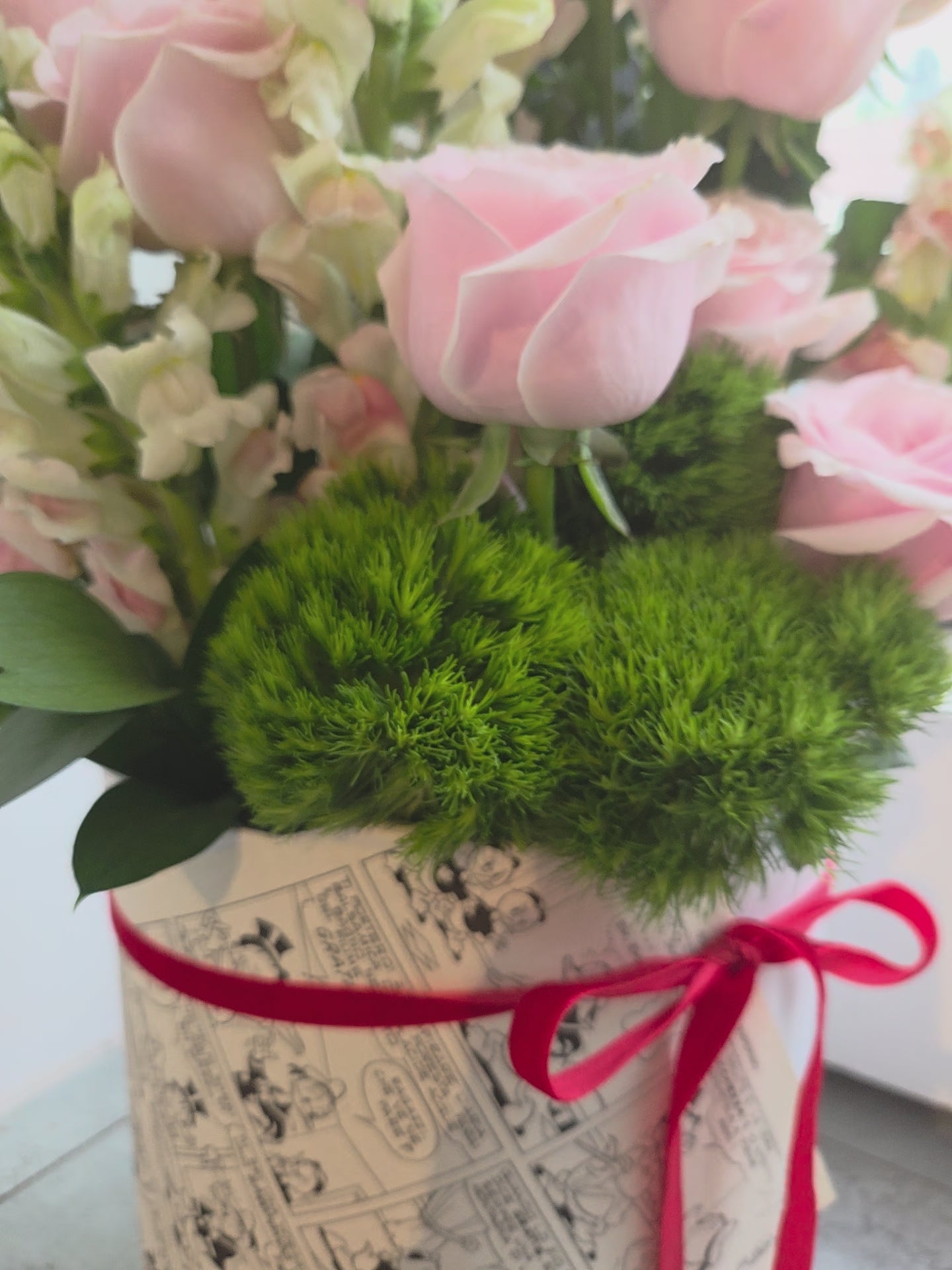 浪漫粉紅玫瑰花盒 box.18